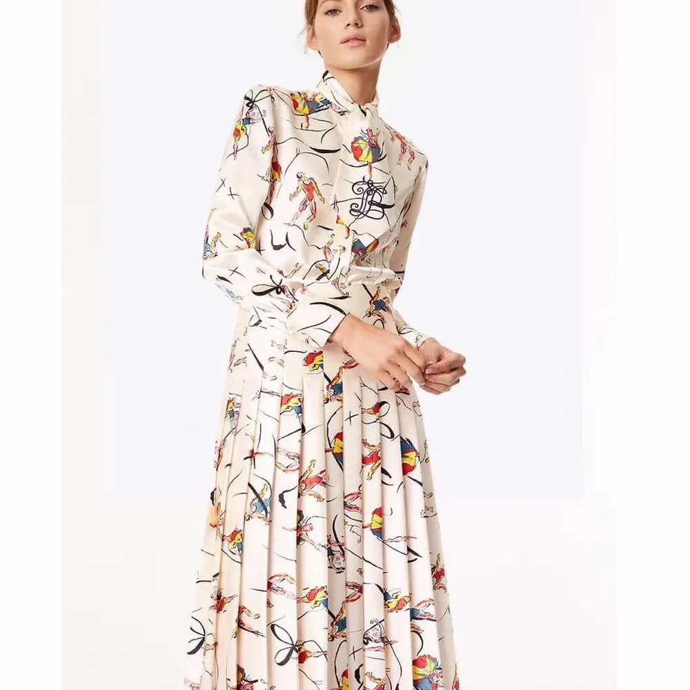 NWT $598 Tory Burch Vance Silk Skirt